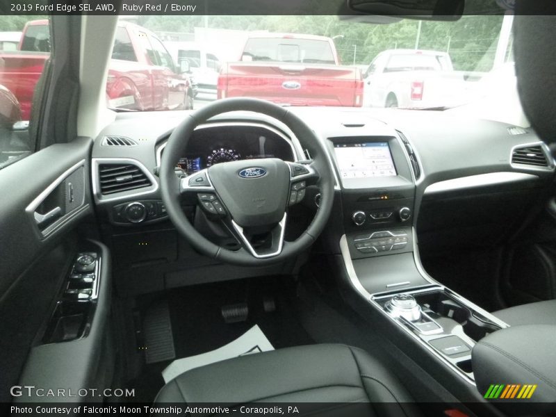 Ruby Red / Ebony 2019 Ford Edge SEL AWD