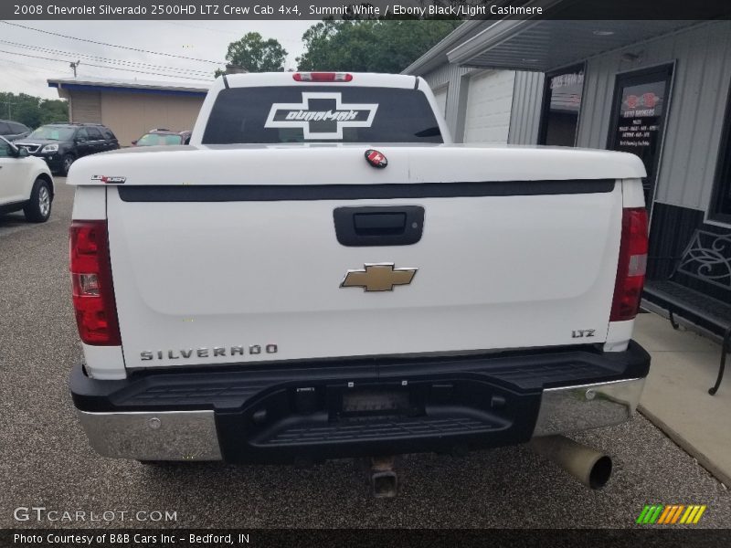Summit White / Ebony Black/Light Cashmere 2008 Chevrolet Silverado 2500HD LTZ Crew Cab 4x4