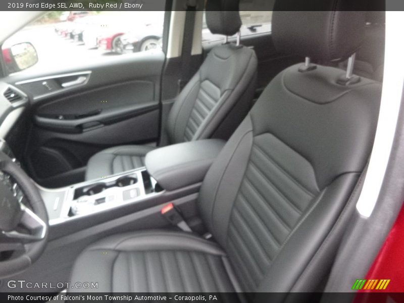 Ruby Red / Ebony 2019 Ford Edge SEL AWD