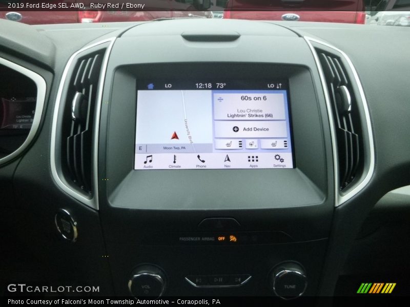 Ruby Red / Ebony 2019 Ford Edge SEL AWD