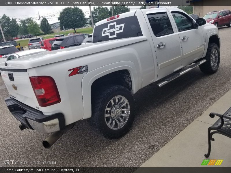 Summit White / Ebony Black/Light Cashmere 2008 Chevrolet Silverado 2500HD LTZ Crew Cab 4x4
