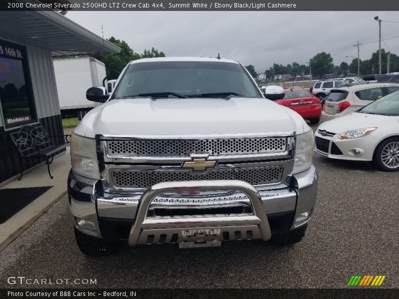 Summit White / Ebony Black/Light Cashmere 2008 Chevrolet Silverado 2500HD LTZ Crew Cab 4x4