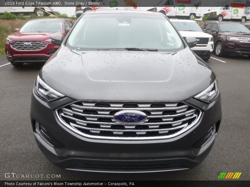 Stone Gray / Ebony 2019 Ford Edge Titanium AWD