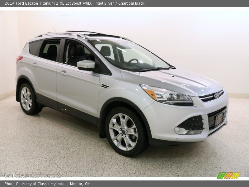 Ingot Silver / Charcoal Black 2014 Ford Escape Titanium 2.0L EcoBoost 4WD