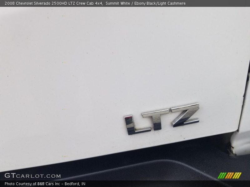 Summit White / Ebony Black/Light Cashmere 2008 Chevrolet Silverado 2500HD LTZ Crew Cab 4x4