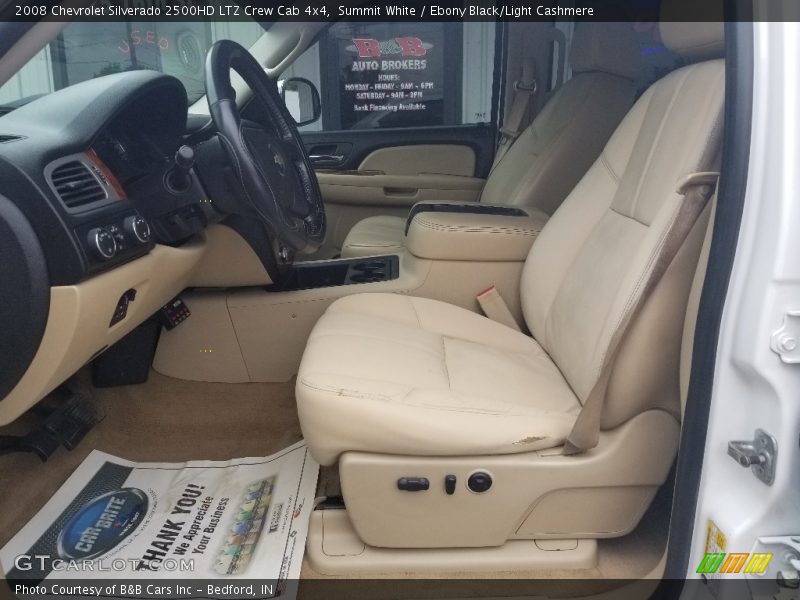 Summit White / Ebony Black/Light Cashmere 2008 Chevrolet Silverado 2500HD LTZ Crew Cab 4x4