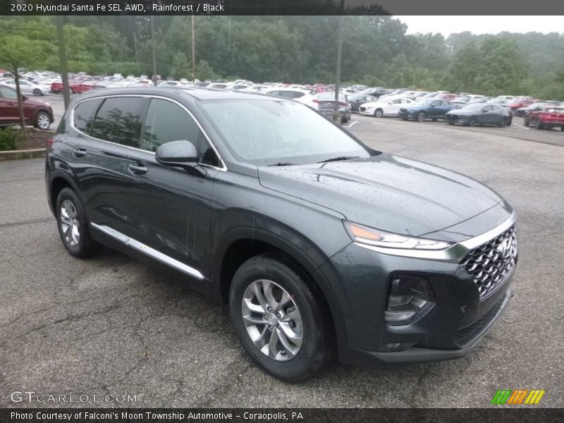 Rainforest / Black 2020 Hyundai Santa Fe SEL AWD