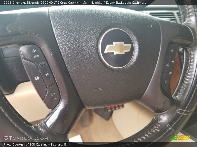 Summit White / Ebony Black/Light Cashmere 2008 Chevrolet Silverado 2500HD LTZ Crew Cab 4x4