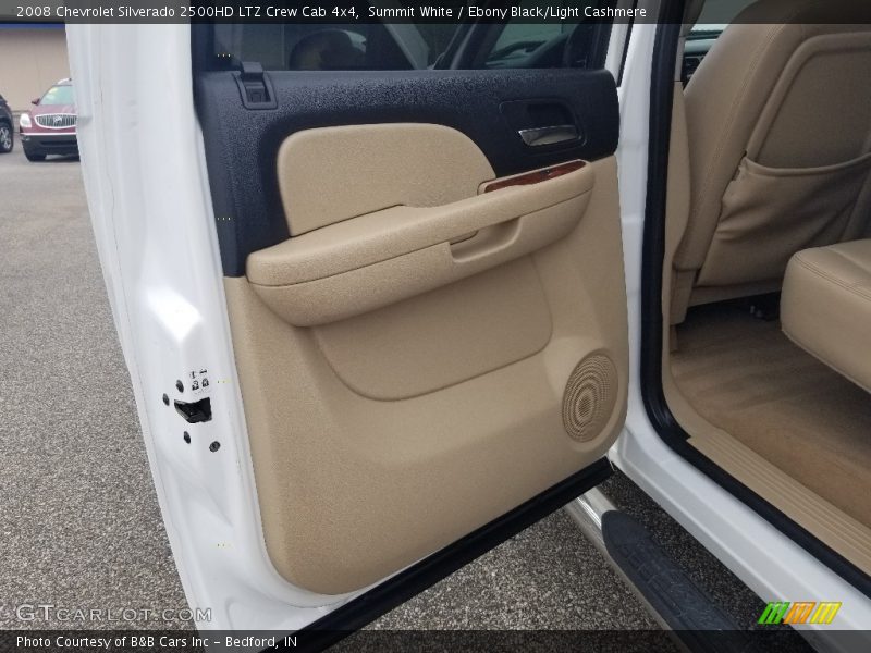 Summit White / Ebony Black/Light Cashmere 2008 Chevrolet Silverado 2500HD LTZ Crew Cab 4x4