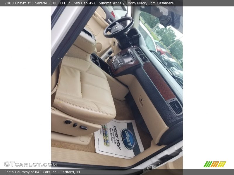 Summit White / Ebony Black/Light Cashmere 2008 Chevrolet Silverado 2500HD LTZ Crew Cab 4x4
