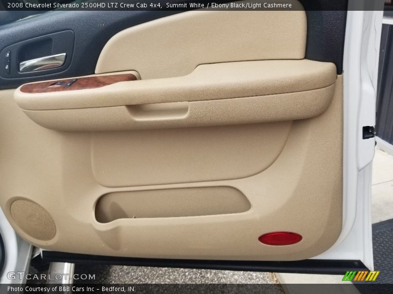 Summit White / Ebony Black/Light Cashmere 2008 Chevrolet Silverado 2500HD LTZ Crew Cab 4x4