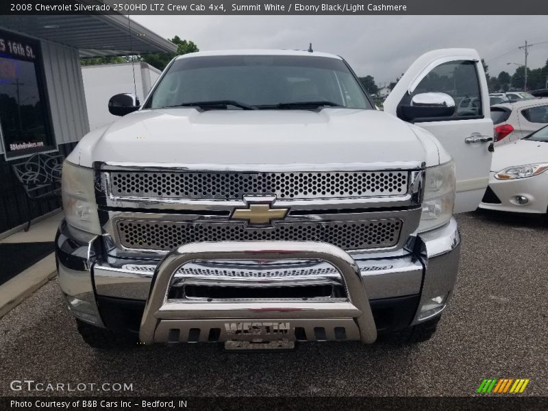 Summit White / Ebony Black/Light Cashmere 2008 Chevrolet Silverado 2500HD LTZ Crew Cab 4x4