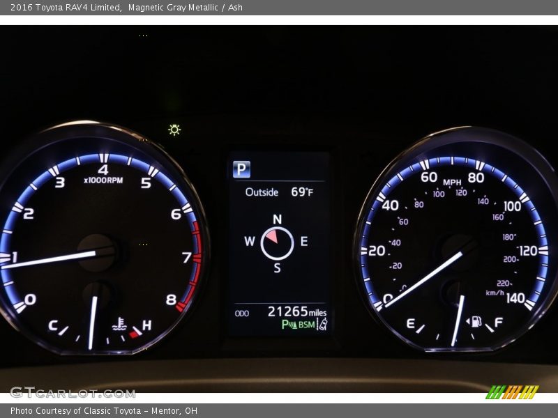 Magnetic Gray Metallic / Ash 2016 Toyota RAV4 Limited