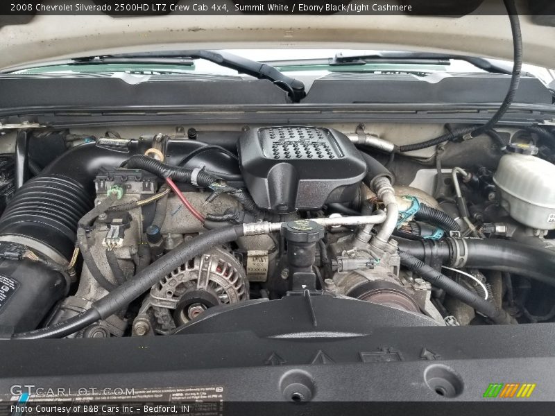 Summit White / Ebony Black/Light Cashmere 2008 Chevrolet Silverado 2500HD LTZ Crew Cab 4x4