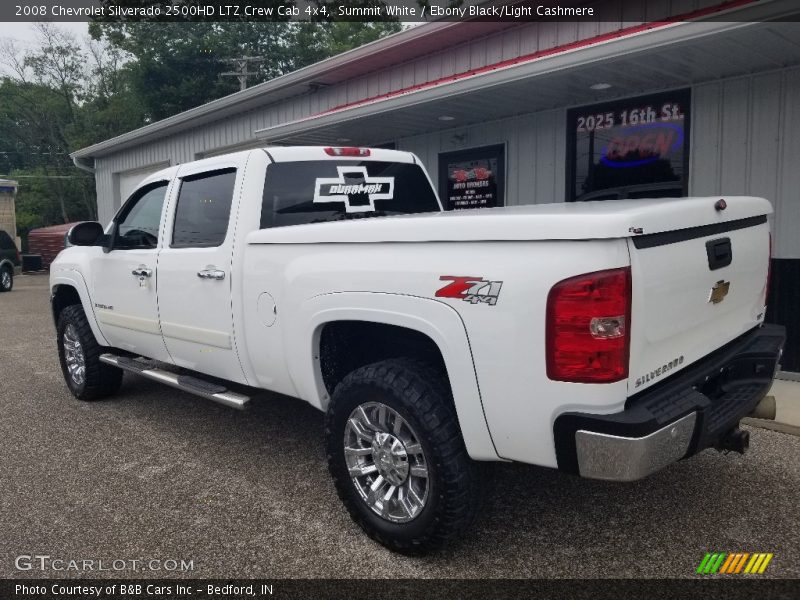 Summit White / Ebony Black/Light Cashmere 2008 Chevrolet Silverado 2500HD LTZ Crew Cab 4x4