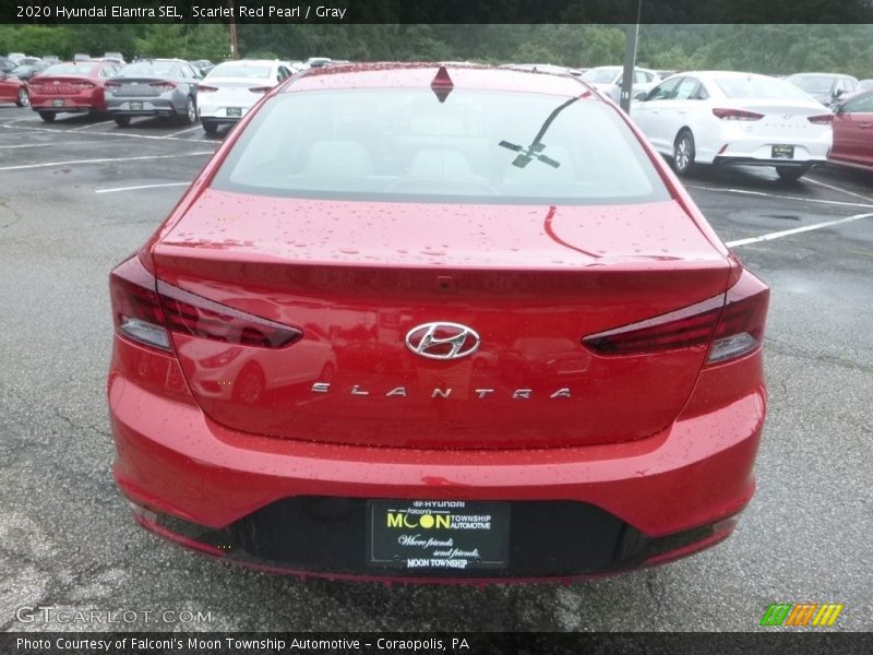 Scarlet Red Pearl / Gray 2020 Hyundai Elantra SEL