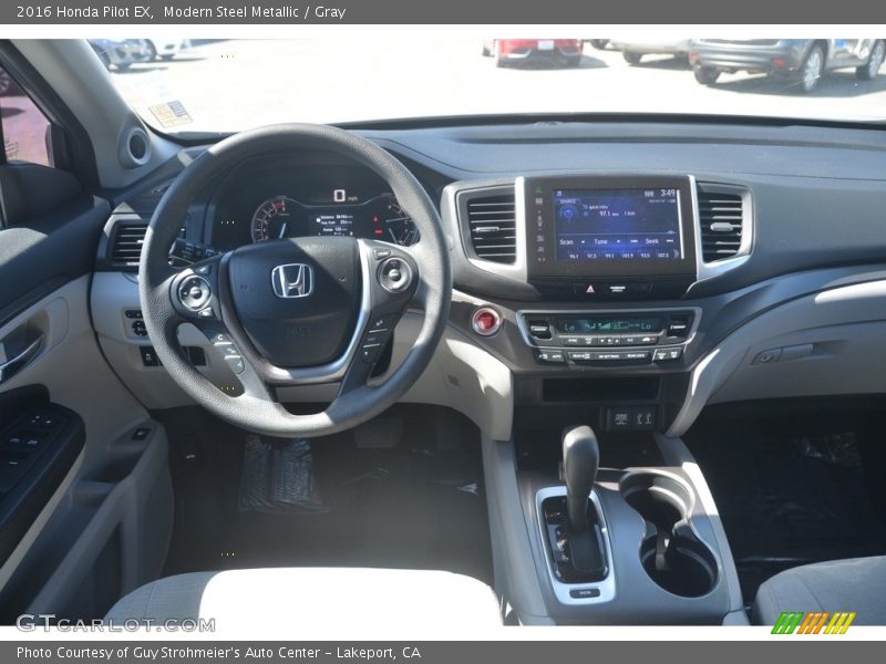 Modern Steel Metallic / Gray 2016 Honda Pilot EX