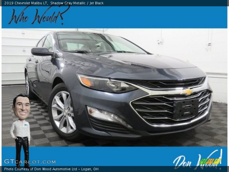 Shadow Gray Metallic / Jet Black 2019 Chevrolet Malibu LT