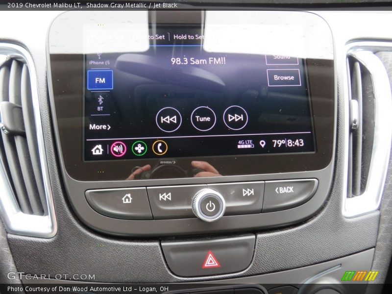 Shadow Gray Metallic / Jet Black 2019 Chevrolet Malibu LT