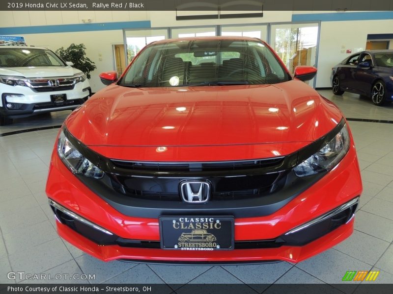 Rallye Red / Black 2019 Honda Civic LX Sedan