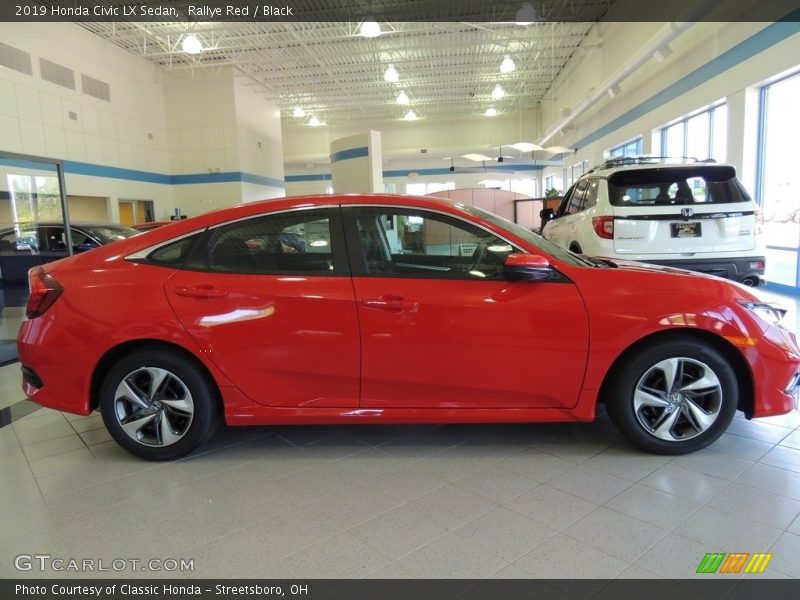 Rallye Red / Black 2019 Honda Civic LX Sedan