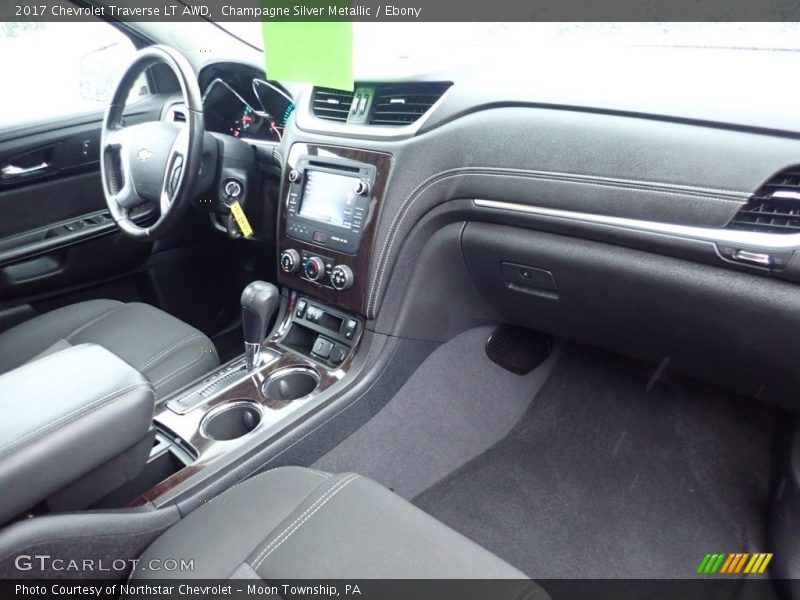 Champagne Silver Metallic / Ebony 2017 Chevrolet Traverse LT AWD