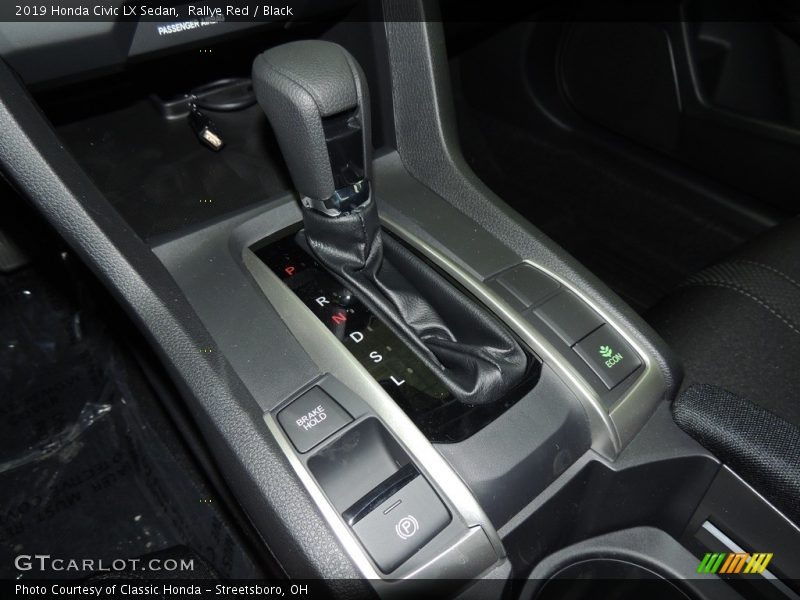 Rallye Red / Black 2019 Honda Civic LX Sedan