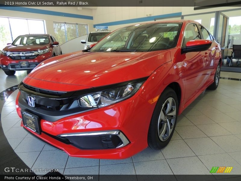 Rallye Red / Black 2019 Honda Civic LX Sedan