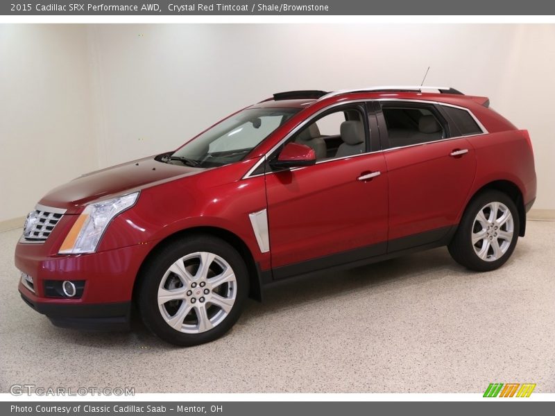 Crystal Red Tintcoat / Shale/Brownstone 2015 Cadillac SRX Performance AWD