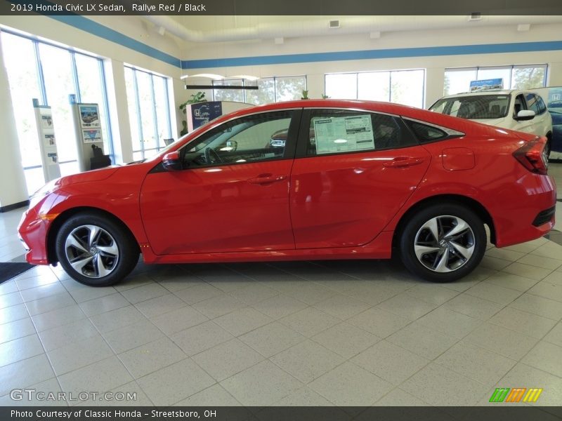 Rallye Red / Black 2019 Honda Civic LX Sedan