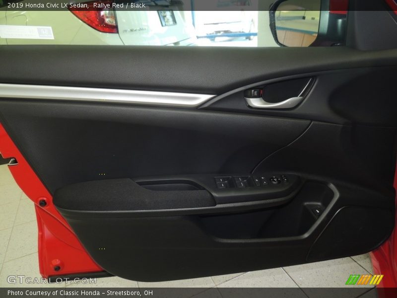 Rallye Red / Black 2019 Honda Civic LX Sedan