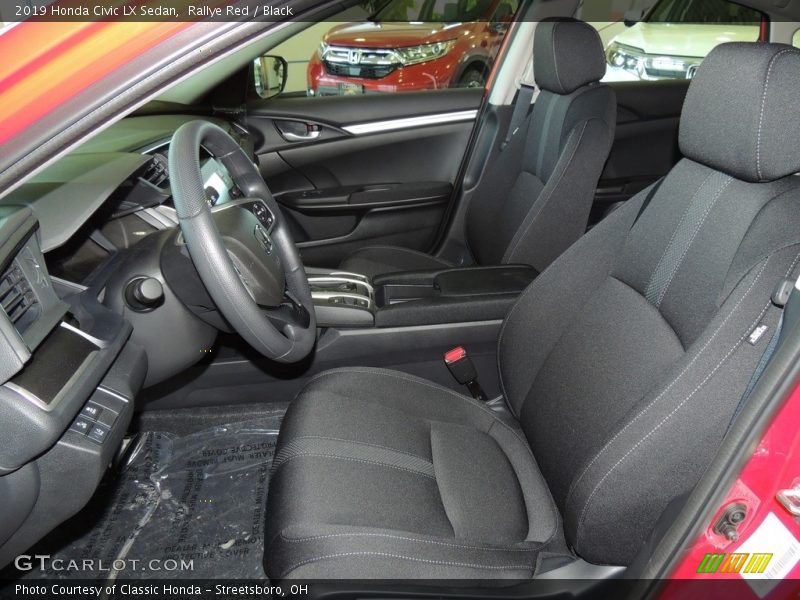 Rallye Red / Black 2019 Honda Civic LX Sedan