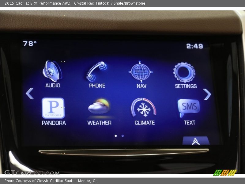 Crystal Red Tintcoat / Shale/Brownstone 2015 Cadillac SRX Performance AWD