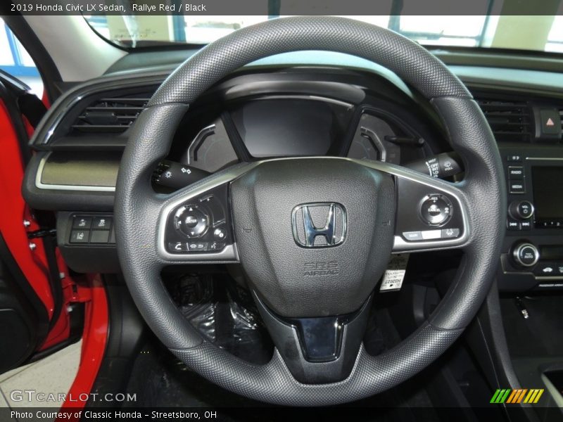Rallye Red / Black 2019 Honda Civic LX Sedan