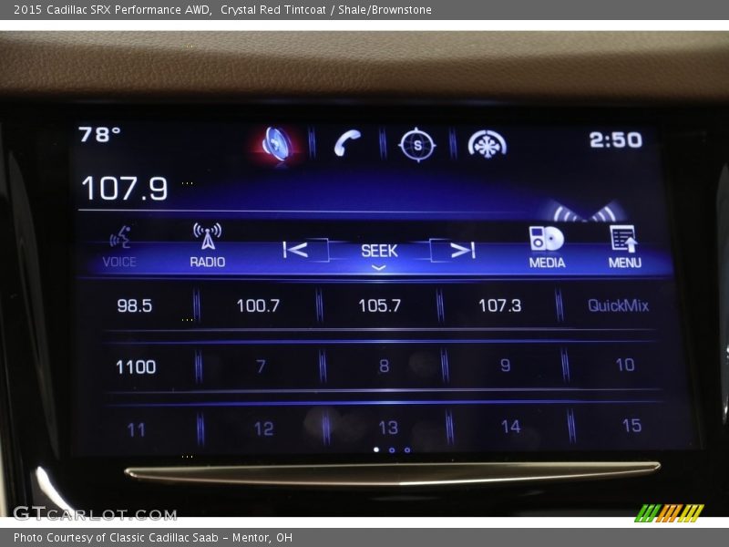 Crystal Red Tintcoat / Shale/Brownstone 2015 Cadillac SRX Performance AWD
