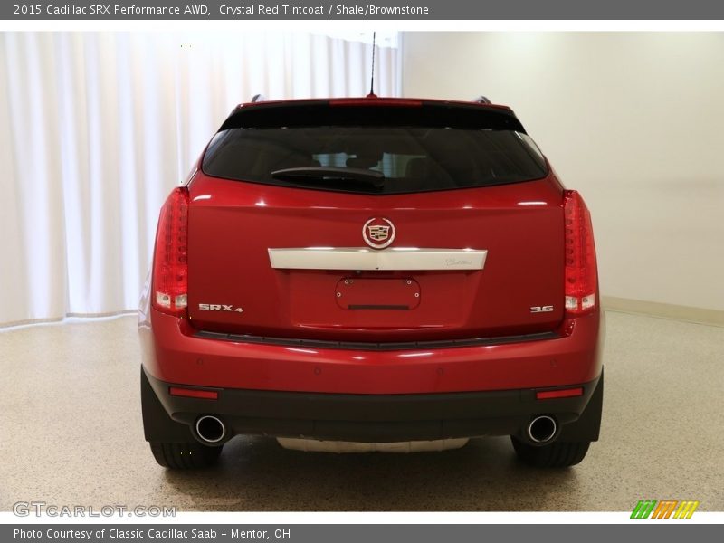 Crystal Red Tintcoat / Shale/Brownstone 2015 Cadillac SRX Performance AWD