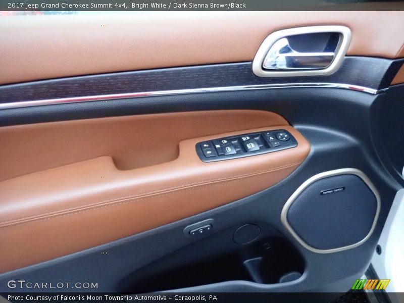 Bright White / Dark Sienna Brown/Black 2017 Jeep Grand Cherokee Summit 4x4
