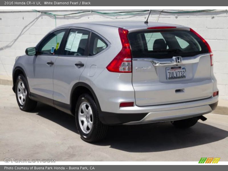 White Diamond Pearl / Black 2016 Honda CR-V LX