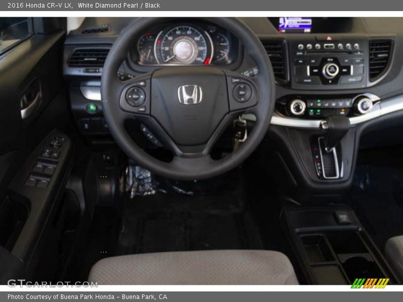 White Diamond Pearl / Black 2016 Honda CR-V LX