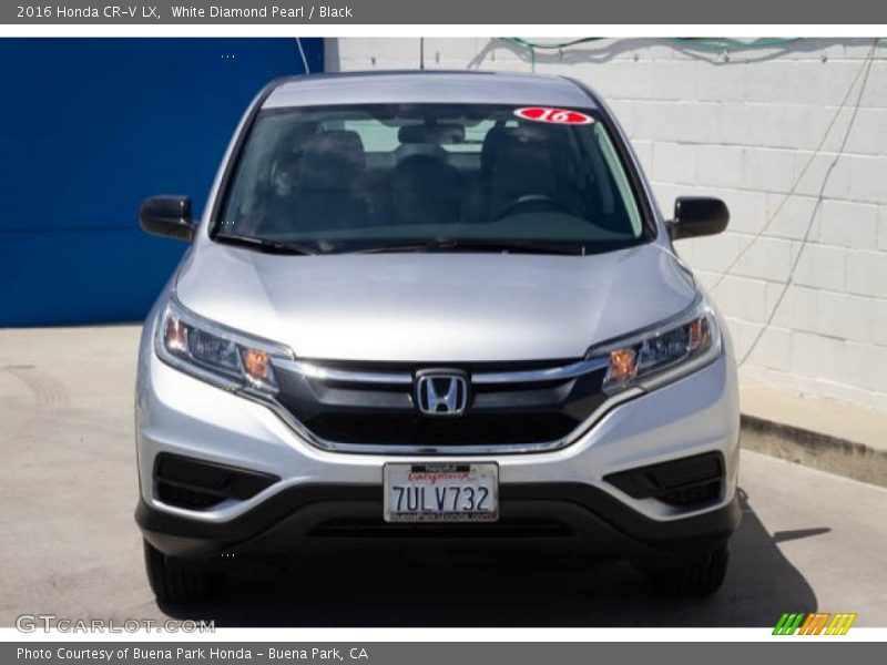 White Diamond Pearl / Black 2016 Honda CR-V LX