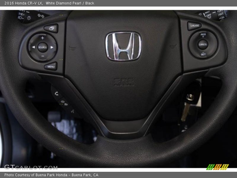 White Diamond Pearl / Black 2016 Honda CR-V LX