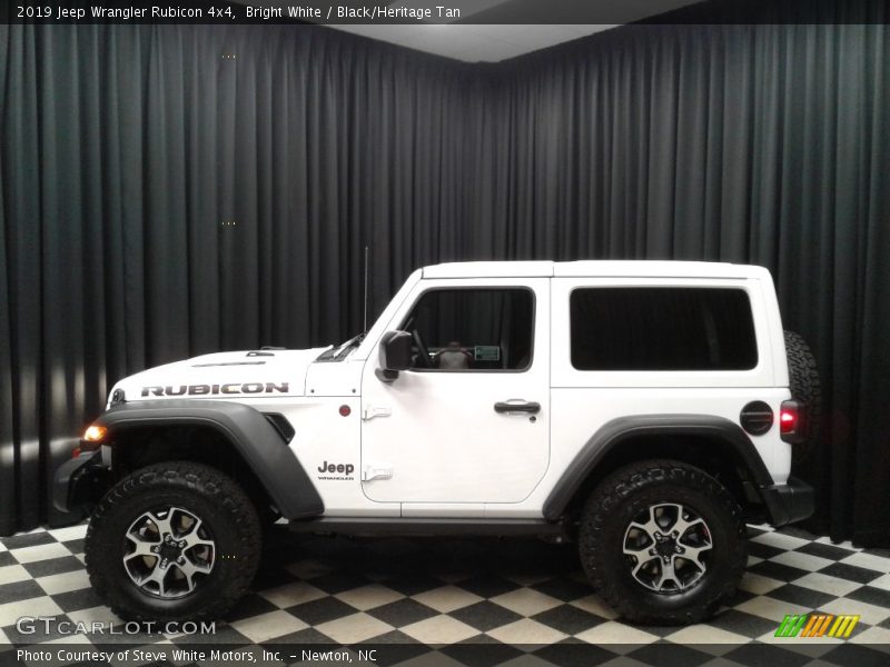 Bright White / Black/Heritage Tan 2019 Jeep Wrangler Rubicon 4x4