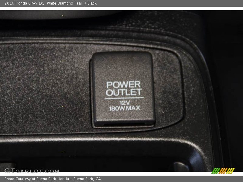 White Diamond Pearl / Black 2016 Honda CR-V LX