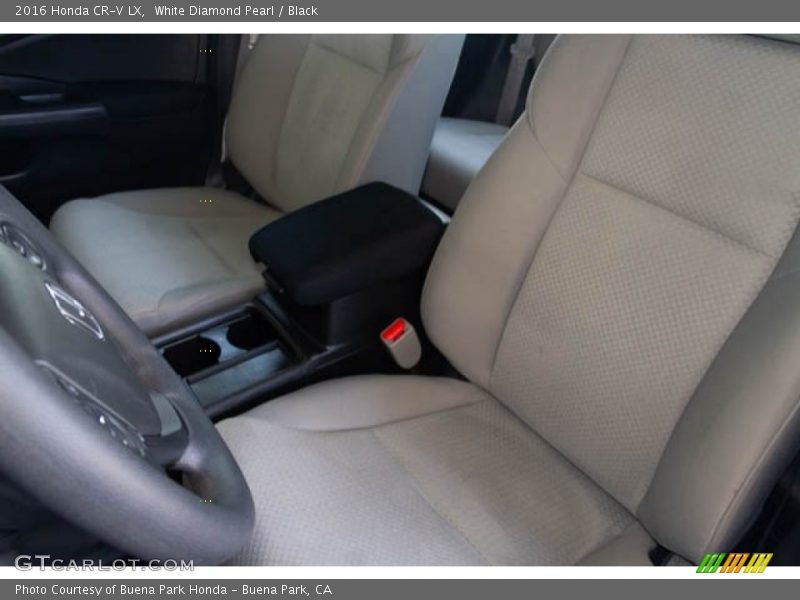 White Diamond Pearl / Black 2016 Honda CR-V LX