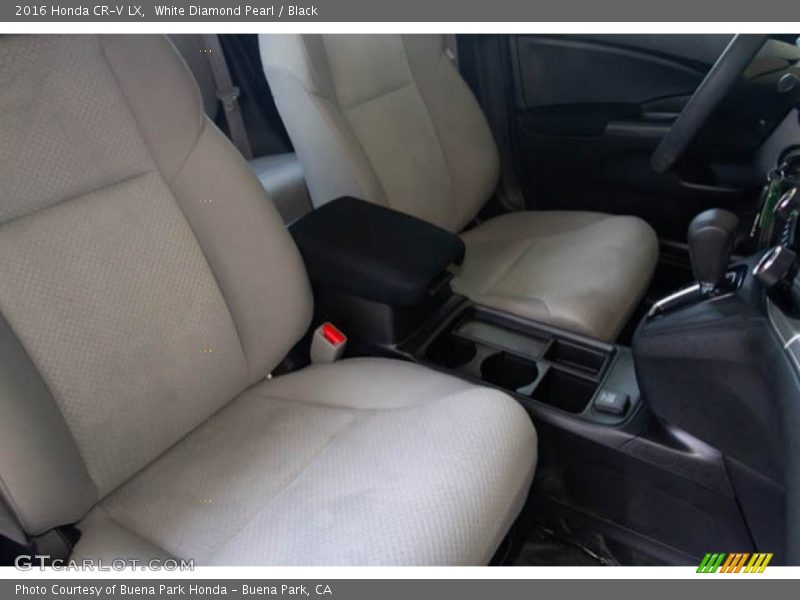 White Diamond Pearl / Black 2016 Honda CR-V LX
