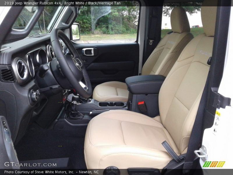 Bright White / Black/Heritage Tan 2019 Jeep Wrangler Rubicon 4x4
