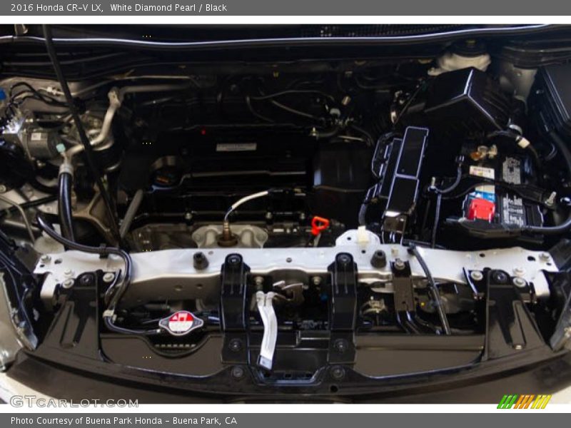 White Diamond Pearl / Black 2016 Honda CR-V LX
