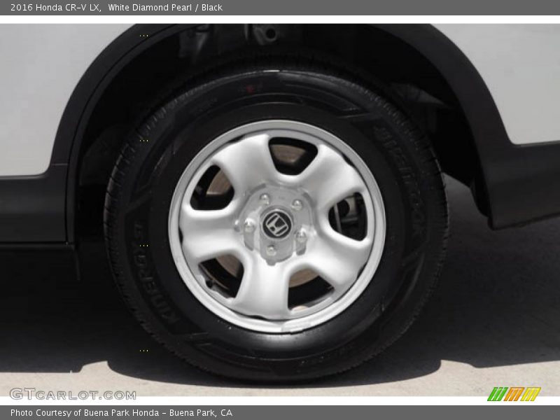 White Diamond Pearl / Black 2016 Honda CR-V LX