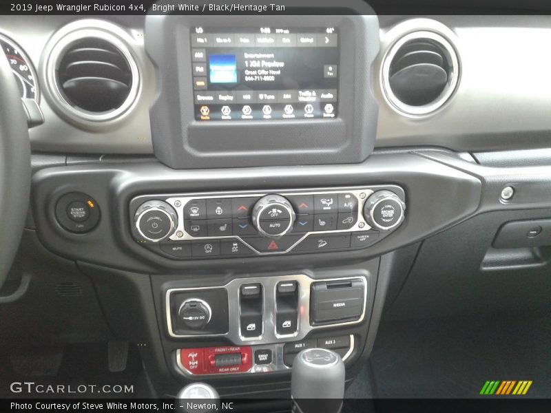 Bright White / Black/Heritage Tan 2019 Jeep Wrangler Rubicon 4x4