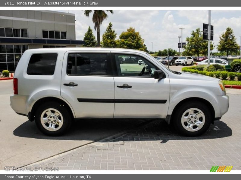 Alabaster Silver Metallic / Gray 2011 Honda Pilot LX